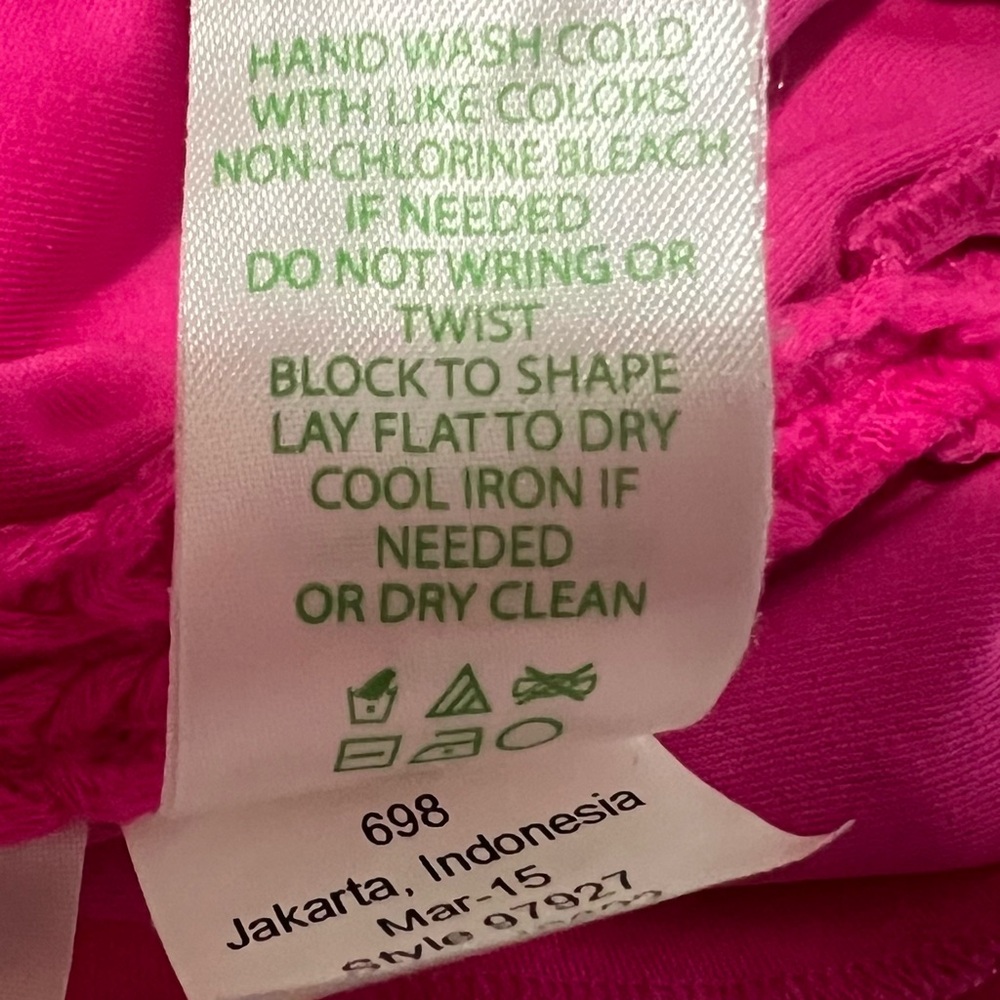 Lilly Pulitzer Astrid Crochet Shift Mini Dress in Pop Pink Size X-Small Hot Pink - Picture 11 of 13